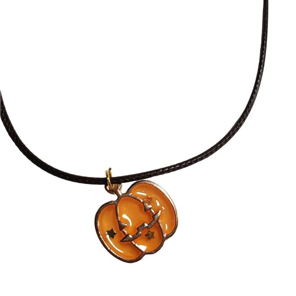 Pumpkin charm necklace 18" 🎃